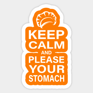 Keep Calm Eat Sticker